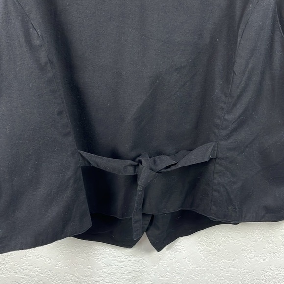 Vintage Karen Scott Women’s Y2K Black Cotton 2000 New Year Vest Millennial Sz 1X - Picture 8 of 9